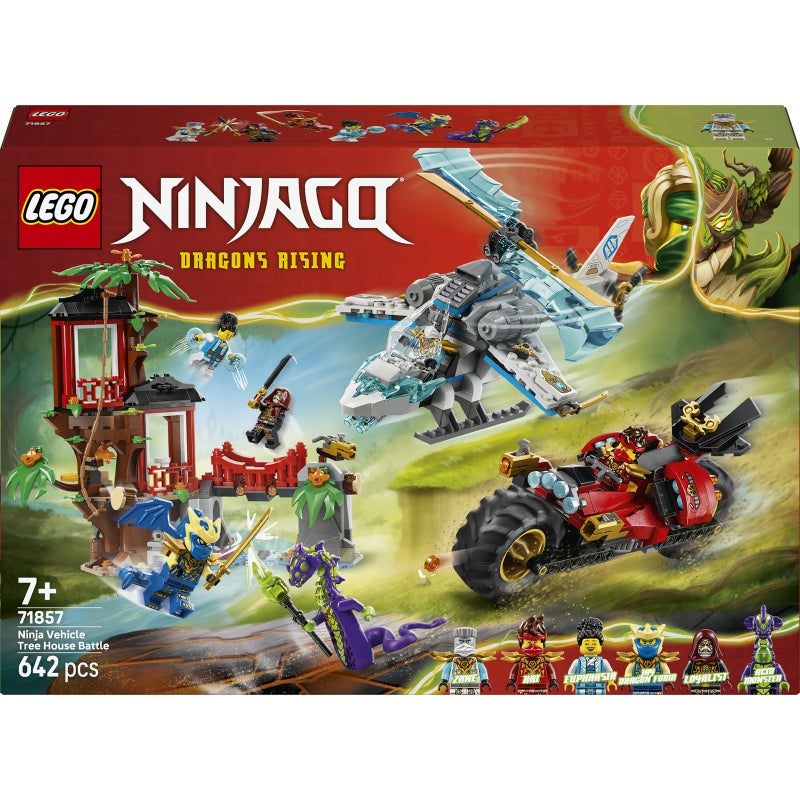 LEGO NINJAGO Ninja Vehicle Tree House Battle 71857 Building Toy Set (642 Pieces) - Image 2